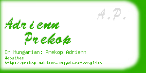 adrienn prekop business card